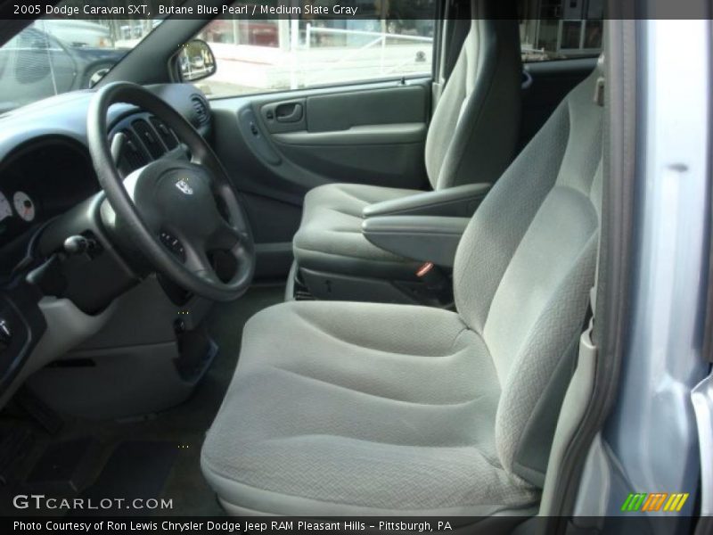Butane Blue Pearl / Medium Slate Gray 2005 Dodge Caravan SXT