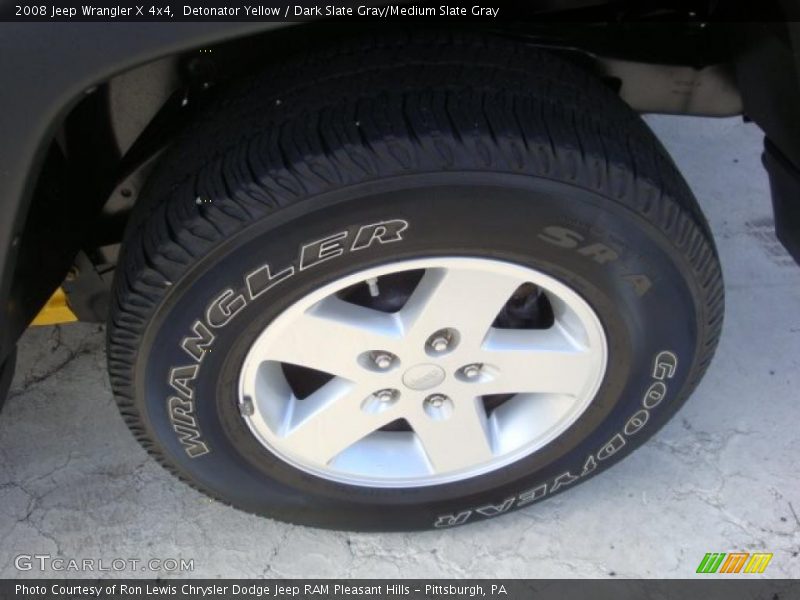 Detonator Yellow / Dark Slate Gray/Medium Slate Gray 2008 Jeep Wrangler X 4x4