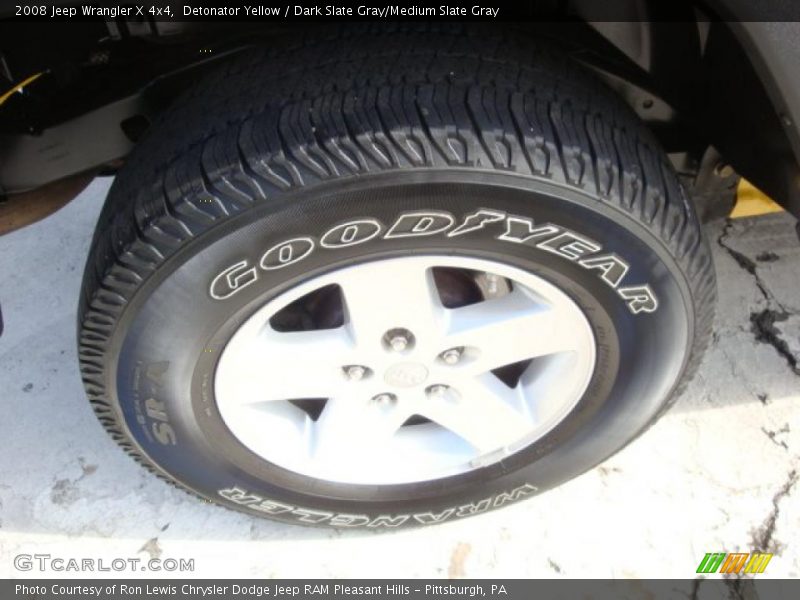 Detonator Yellow / Dark Slate Gray/Medium Slate Gray 2008 Jeep Wrangler X 4x4