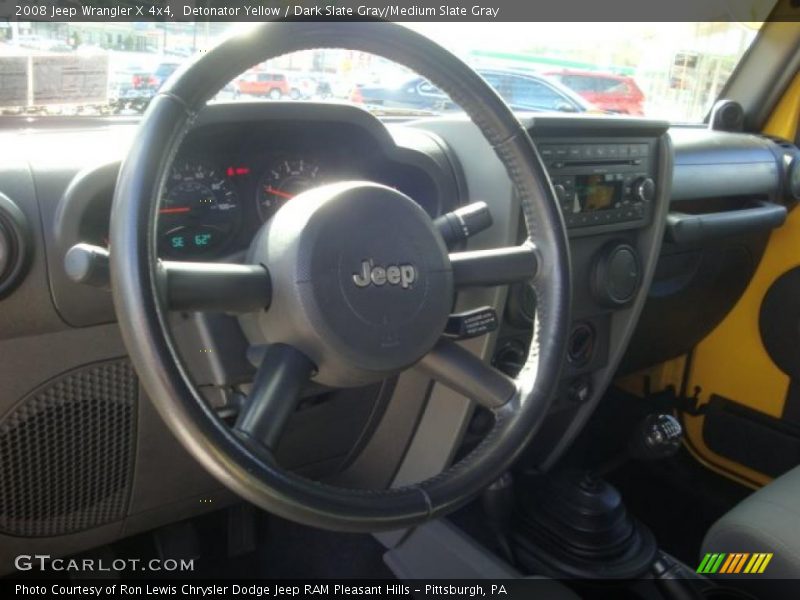 Detonator Yellow / Dark Slate Gray/Medium Slate Gray 2008 Jeep Wrangler X 4x4