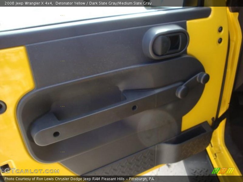 Detonator Yellow / Dark Slate Gray/Medium Slate Gray 2008 Jeep Wrangler X 4x4