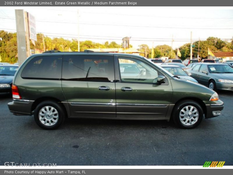 Estate Green Metallic / Medium Parchment Beige 2002 Ford Windstar Limited