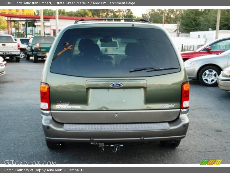Estate Green Metallic / Medium Parchment Beige 2002 Ford Windstar Limited
