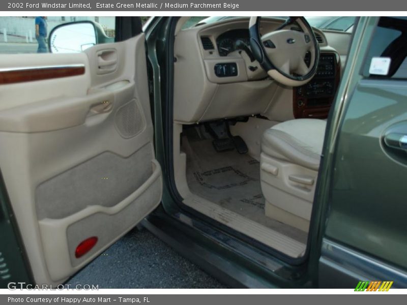 Estate Green Metallic / Medium Parchment Beige 2002 Ford Windstar Limited