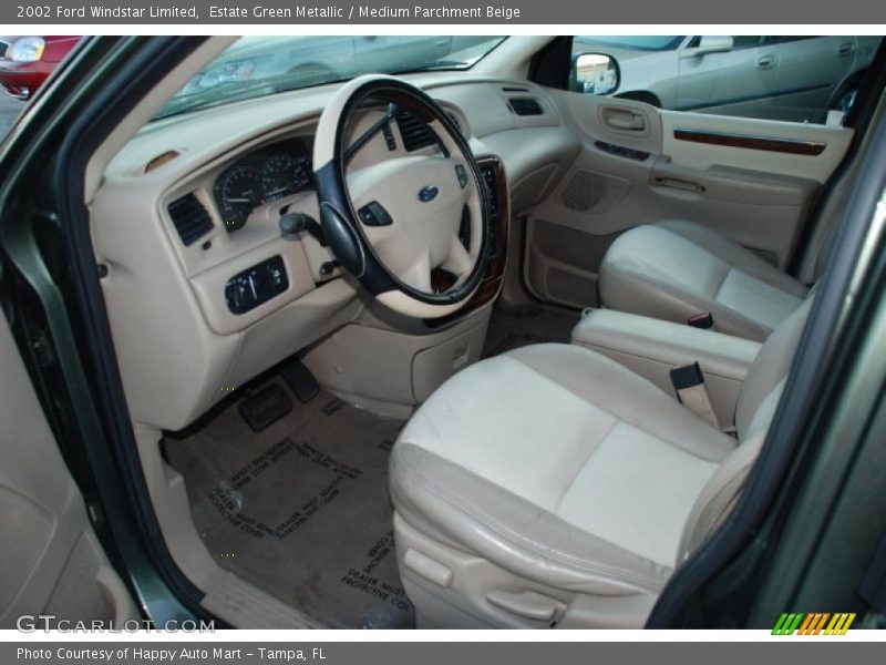 Estate Green Metallic / Medium Parchment Beige 2002 Ford Windstar Limited