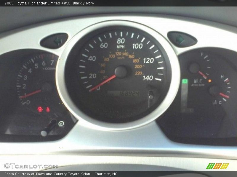 Black / Ivory 2005 Toyota Highlander Limited 4WD