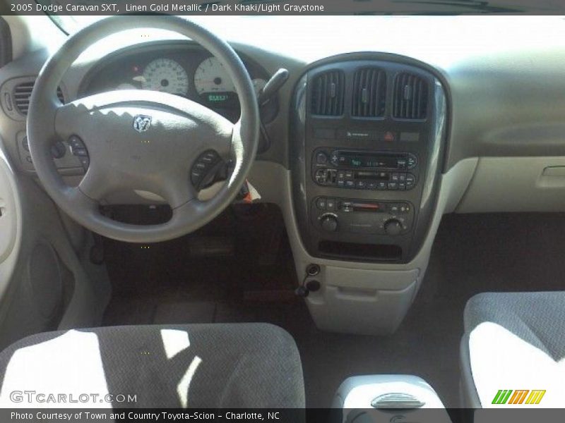 Linen Gold Metallic / Dark Khaki/Light Graystone 2005 Dodge Caravan SXT