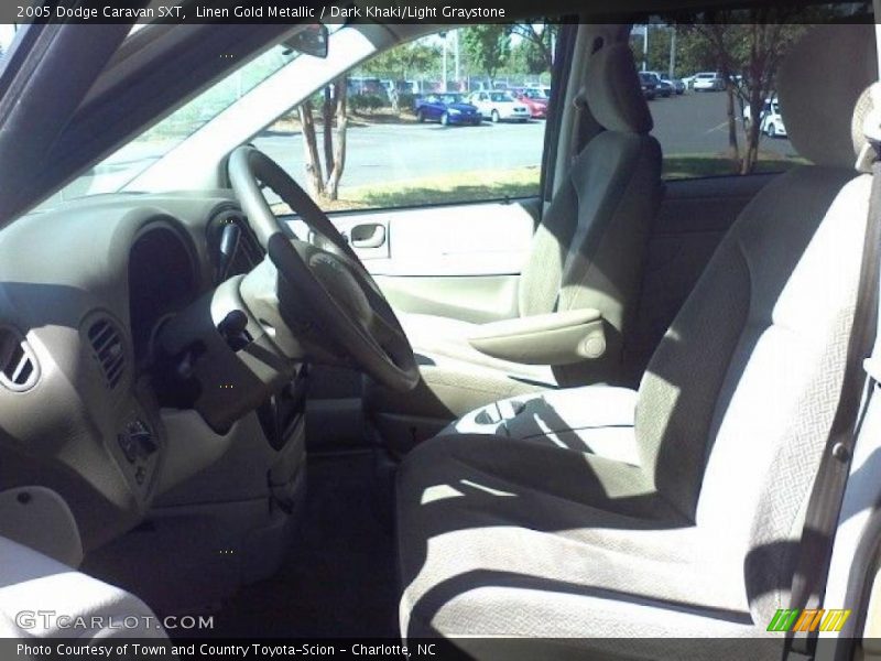 Linen Gold Metallic / Dark Khaki/Light Graystone 2005 Dodge Caravan SXT