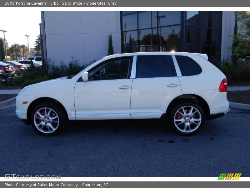 Sand White / Stone/Steel Grey 2008 Porsche Cayenne Turbo