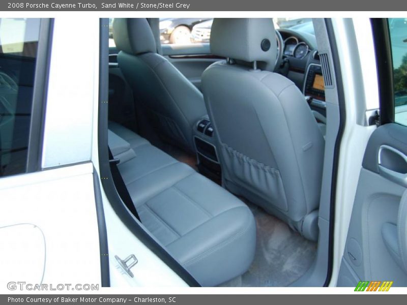 Sand White / Stone/Steel Grey 2008 Porsche Cayenne Turbo