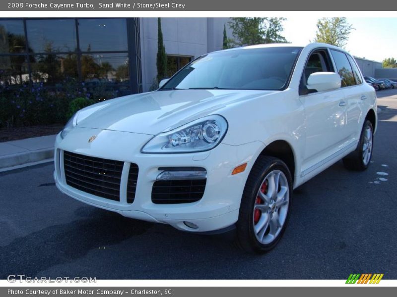 Sand White / Stone/Steel Grey 2008 Porsche Cayenne Turbo