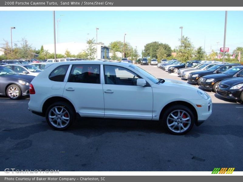 Sand White / Stone/Steel Grey 2008 Porsche Cayenne Turbo