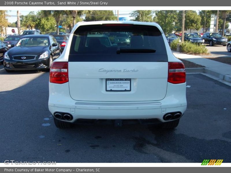 Sand White / Stone/Steel Grey 2008 Porsche Cayenne Turbo