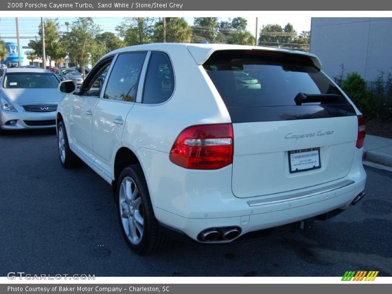 Sand White / Stone/Steel Grey 2008 Porsche Cayenne Turbo