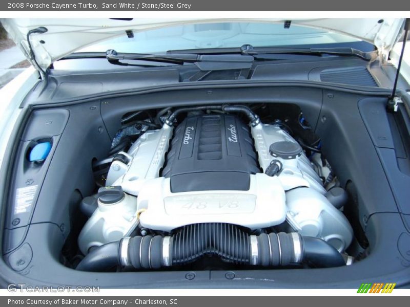 Sand White / Stone/Steel Grey 2008 Porsche Cayenne Turbo