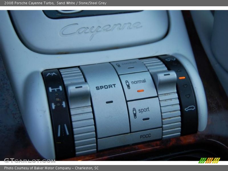 Sand White / Stone/Steel Grey 2008 Porsche Cayenne Turbo