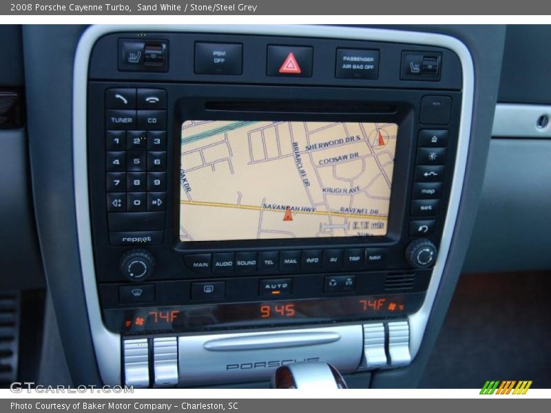 Sand White / Stone/Steel Grey 2008 Porsche Cayenne Turbo