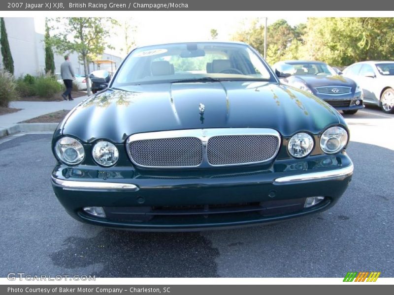 British Racing Green / Champagne/Mocha 2007 Jaguar XJ XJ8