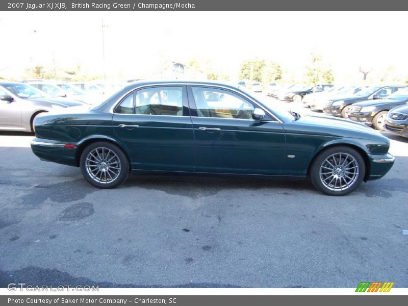 British Racing Green / Champagne/Mocha 2007 Jaguar XJ XJ8