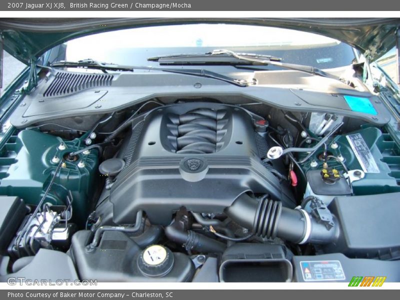 British Racing Green / Champagne/Mocha 2007 Jaguar XJ XJ8