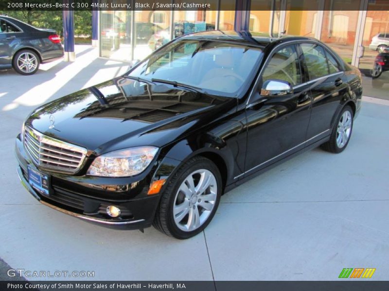 Black / Savanna/Cashmere 2008 Mercedes-Benz C 300 4Matic Luxury