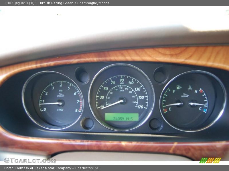 British Racing Green / Champagne/Mocha 2007 Jaguar XJ XJ8