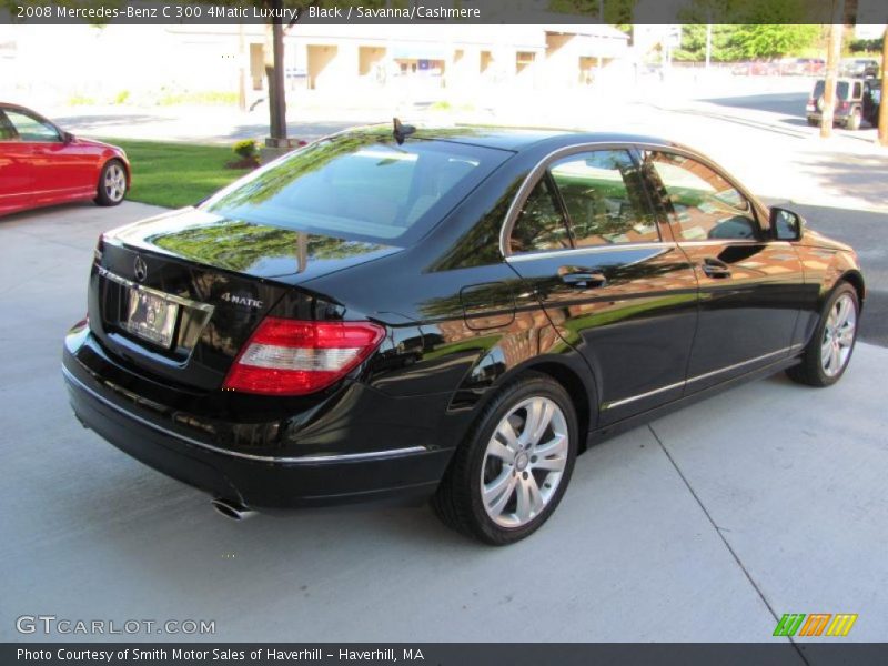 Black / Savanna/Cashmere 2008 Mercedes-Benz C 300 4Matic Luxury