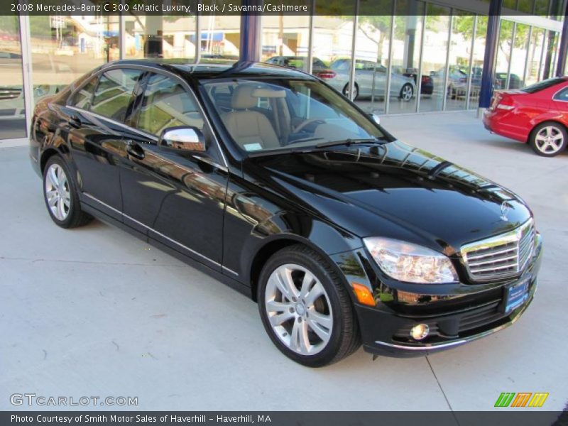 Black / Savanna/Cashmere 2008 Mercedes-Benz C 300 4Matic Luxury