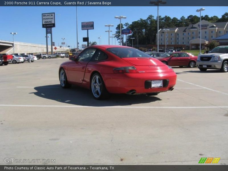 Guards Red / Savanna Beige 2000 Porsche 911 Carrera Coupe