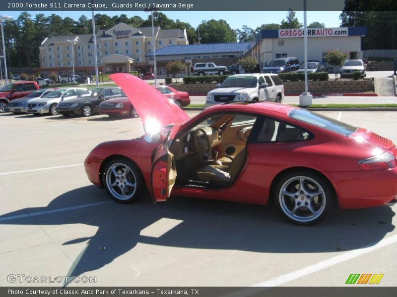 Guards Red / Savanna Beige 2000 Porsche 911 Carrera Coupe