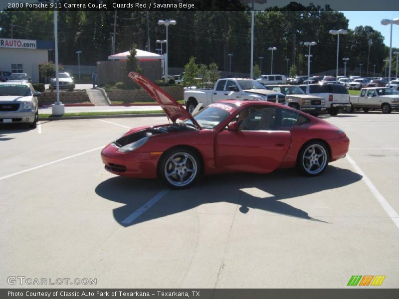 Guards Red / Savanna Beige 2000 Porsche 911 Carrera Coupe