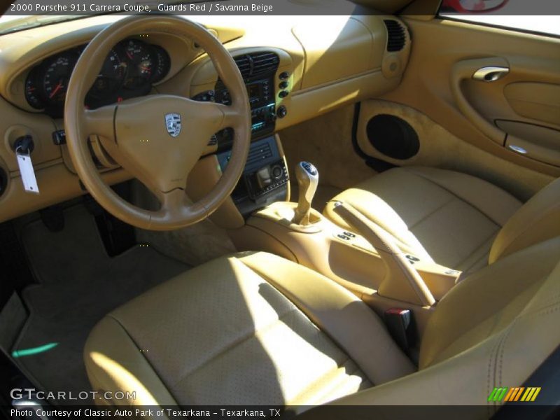 Guards Red / Savanna Beige 2000 Porsche 911 Carrera Coupe