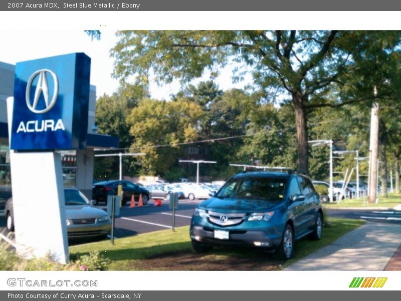 Steel Blue Metallic / Ebony 2007 Acura MDX