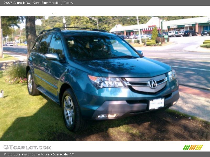 Steel Blue Metallic / Ebony 2007 Acura MDX