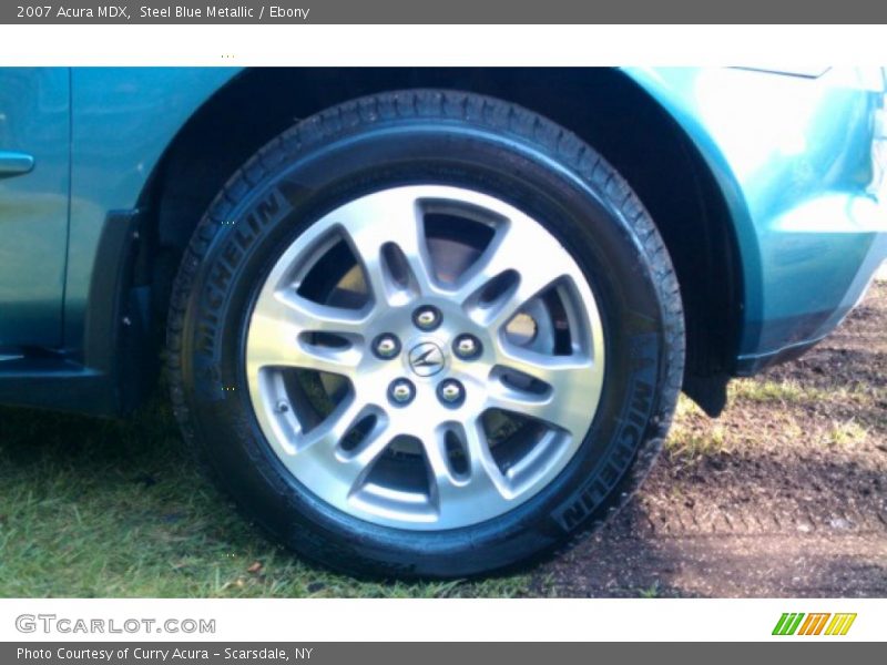 Steel Blue Metallic / Ebony 2007 Acura MDX