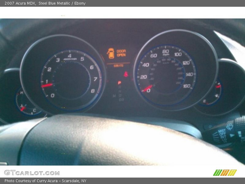 Steel Blue Metallic / Ebony 2007 Acura MDX