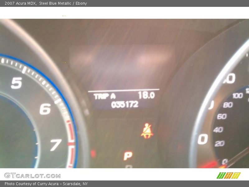 Steel Blue Metallic / Ebony 2007 Acura MDX
