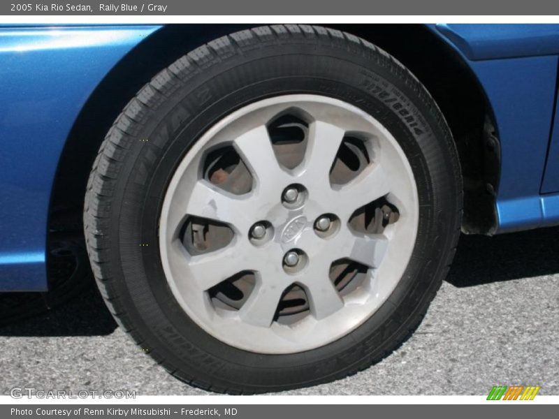 Rally Blue / Gray 2005 Kia Rio Sedan