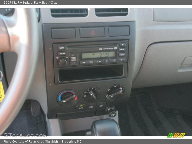 Rally Blue / Gray 2005 Kia Rio Sedan