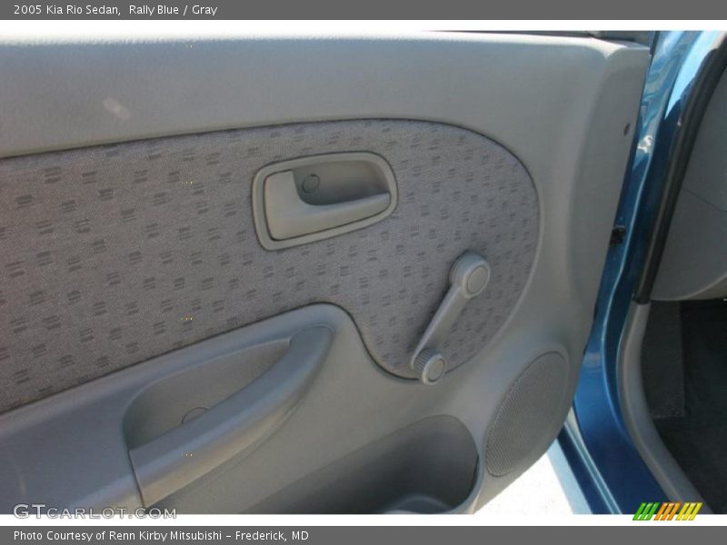 Rally Blue / Gray 2005 Kia Rio Sedan