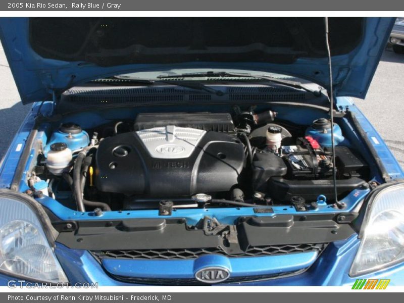 Rally Blue / Gray 2005 Kia Rio Sedan