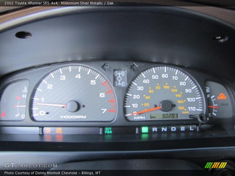 Millennium Silver Metallic / Oak 2002 Toyota 4Runner SR5 4x4