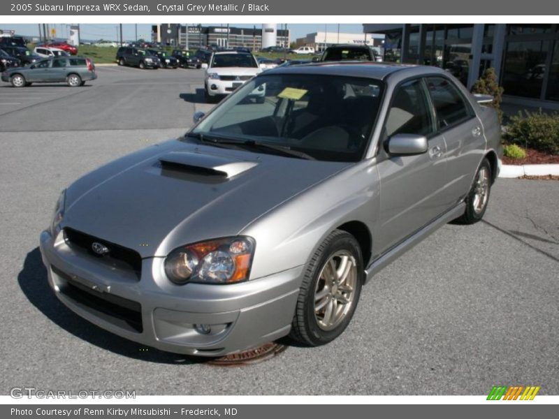 Crystal Grey Metallic / Black 2005 Subaru Impreza WRX Sedan