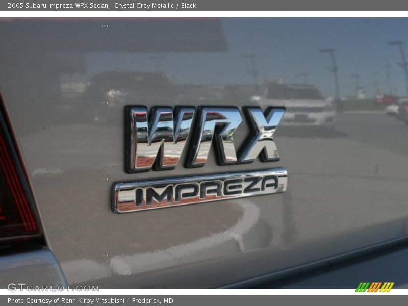 Crystal Grey Metallic / Black 2005 Subaru Impreza WRX Sedan