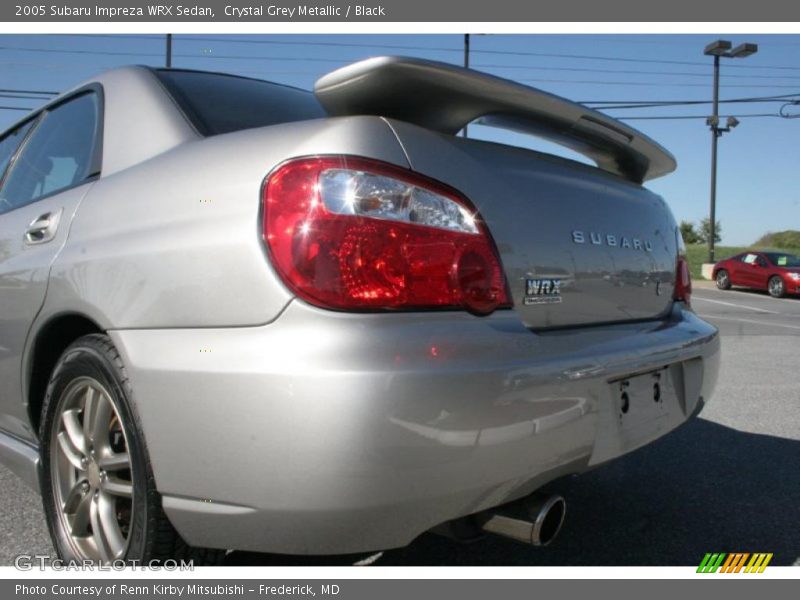 Crystal Grey Metallic / Black 2005 Subaru Impreza WRX Sedan