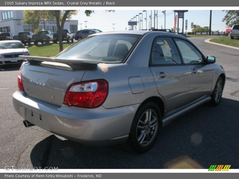 Crystal Grey Metallic / Black 2005 Subaru Impreza WRX Sedan