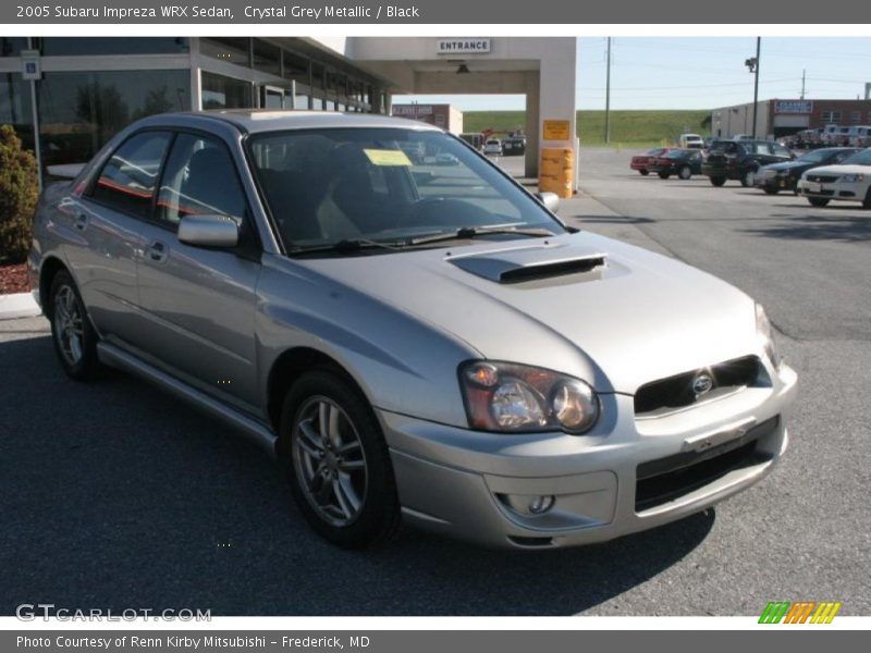 Crystal Grey Metallic / Black 2005 Subaru Impreza WRX Sedan