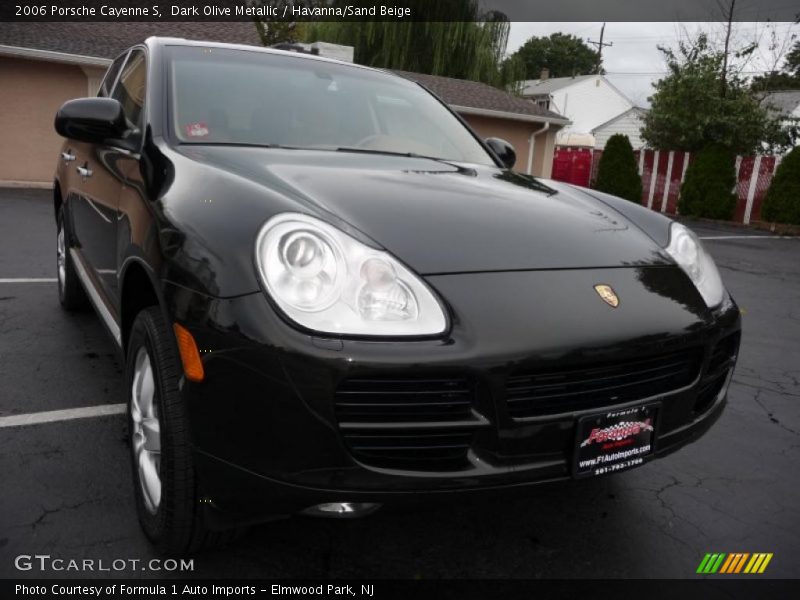 Dark Olive Metallic / Havanna/Sand Beige 2006 Porsche Cayenne S