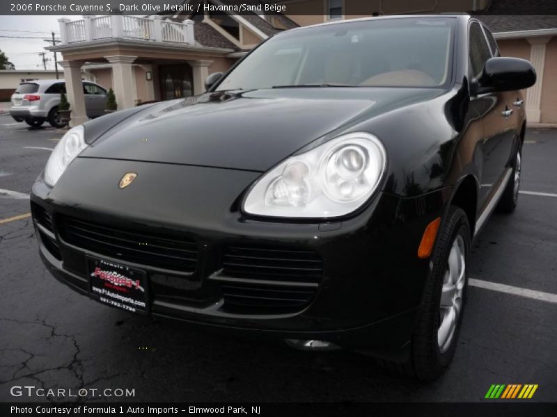 Dark Olive Metallic / Havanna/Sand Beige 2006 Porsche Cayenne S