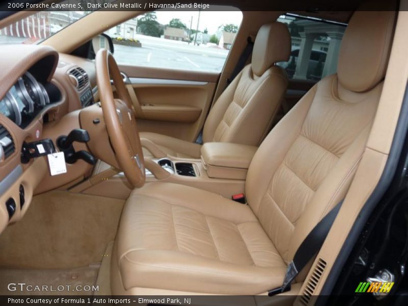 Dark Olive Metallic / Havanna/Sand Beige 2006 Porsche Cayenne S